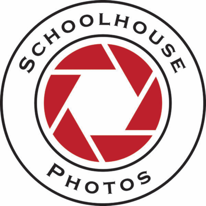 Schoolhouse Photos badge: a red camera aperture encircled by the words Schoolhouse Photos